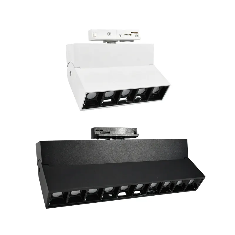 Adjustable Recessed Aluminum LED Track Grille Spotlight 8-20W