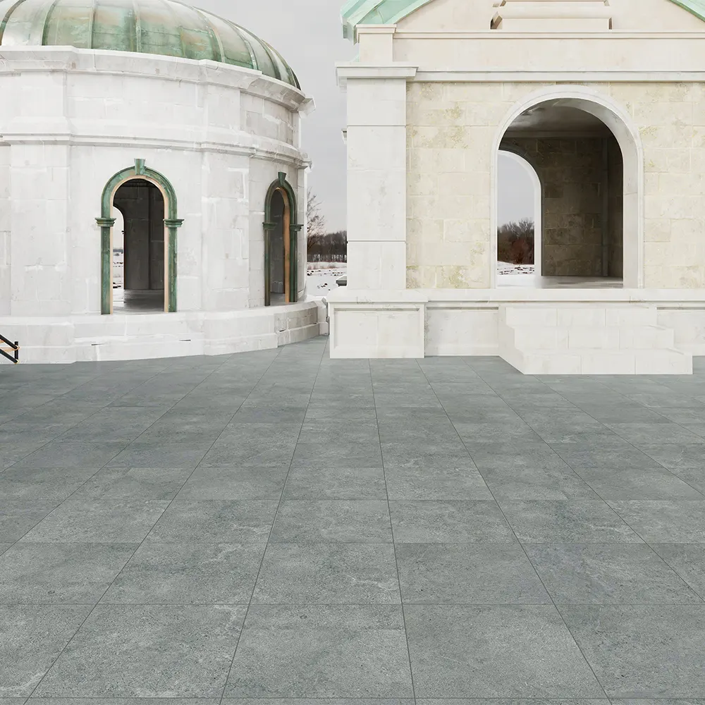 Non-Slip Stone-Look Porcelain Exterior Wall Tile 600x600x20mm