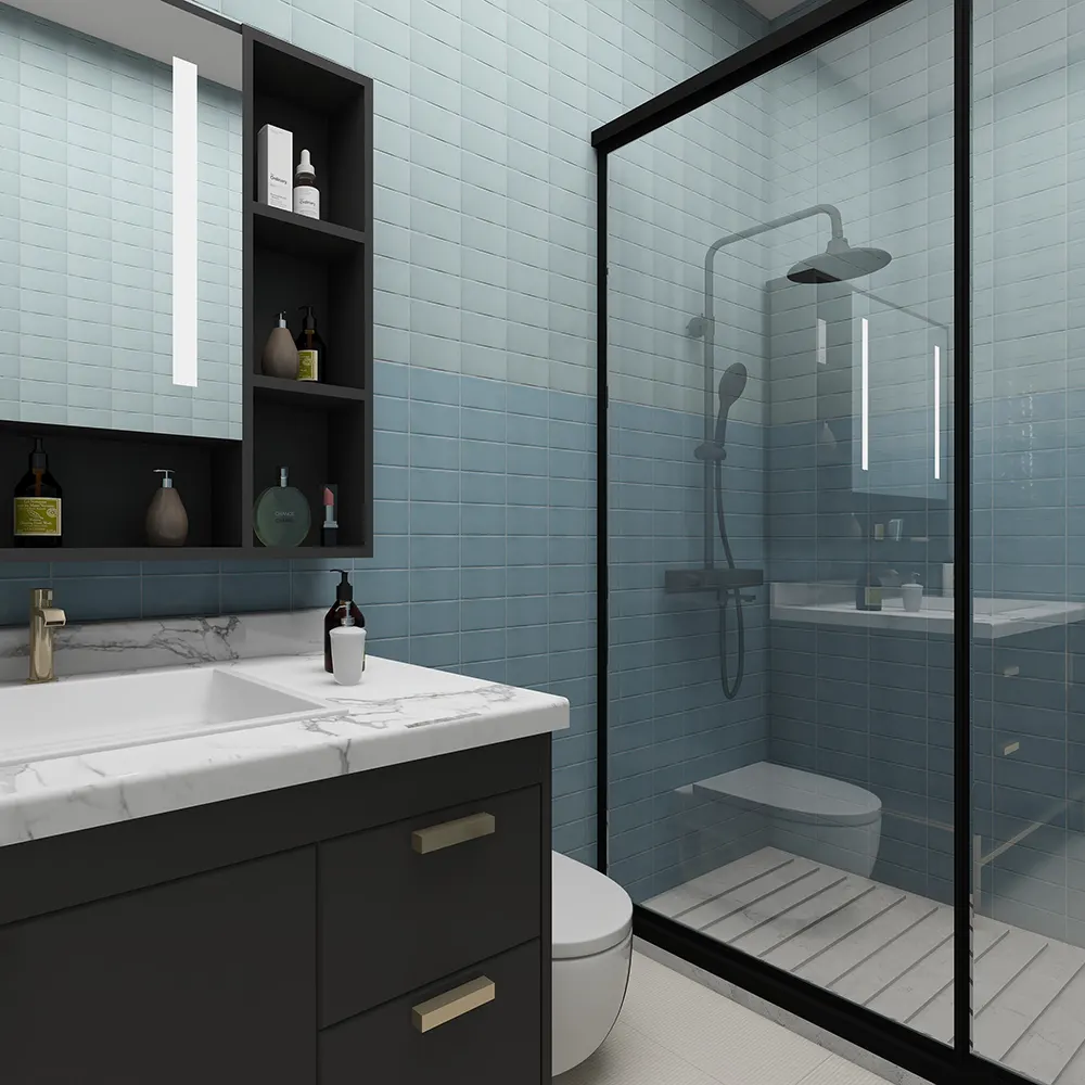 Polished Ceramic Wall And Floor Tile 75x150mm