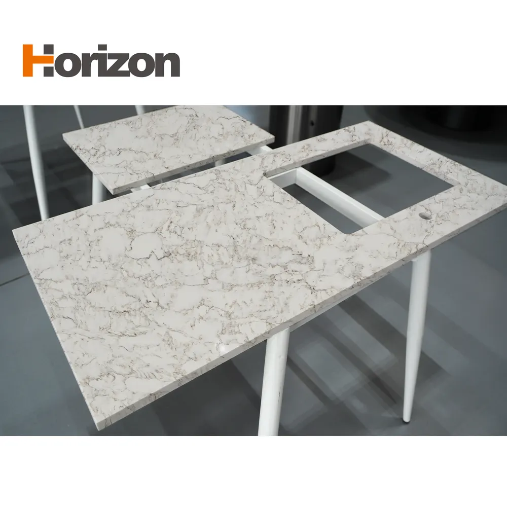 Carrara White Engineered Quartz Slab 3200x1600mm