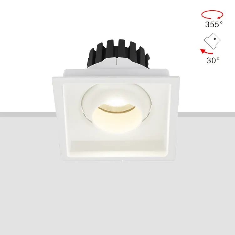 Adjustable Recessed Aluminum LED Downlight 8-28W