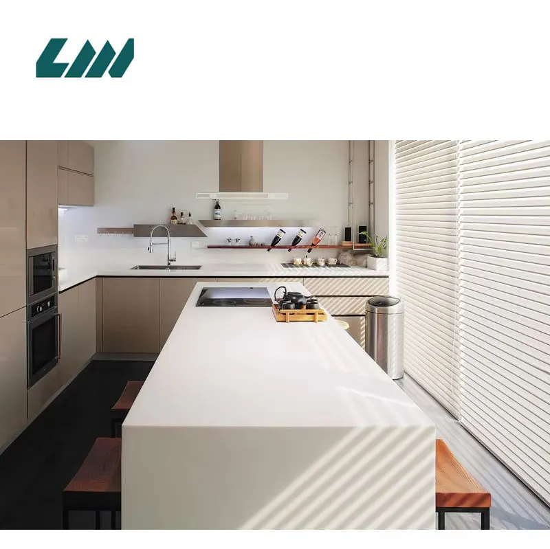 White Engineered Quartz Slab 3200x1600mm