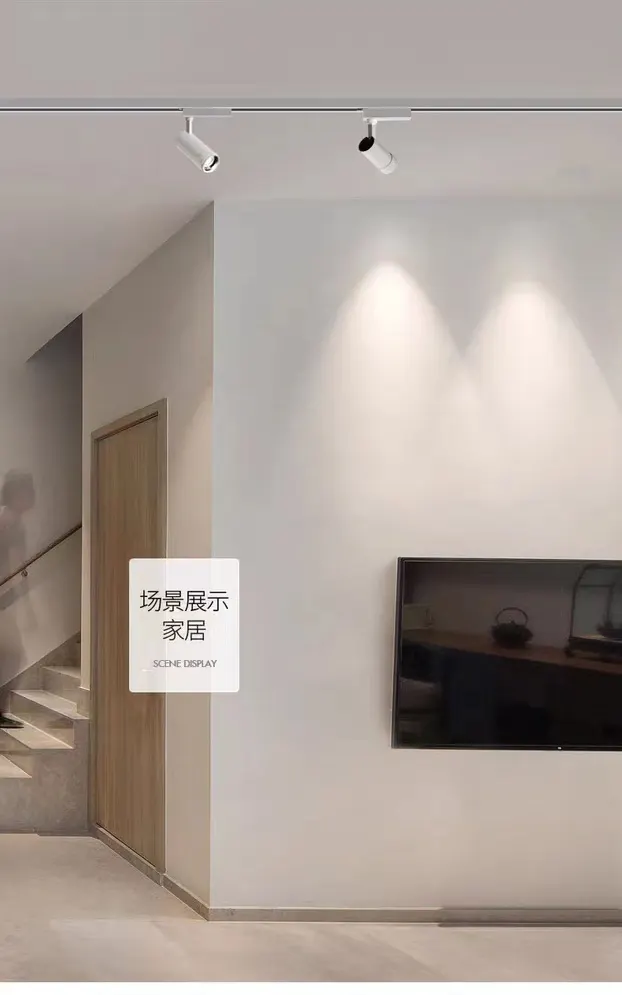 Adjustable Zoomable Aluminum LED Track Spotlight