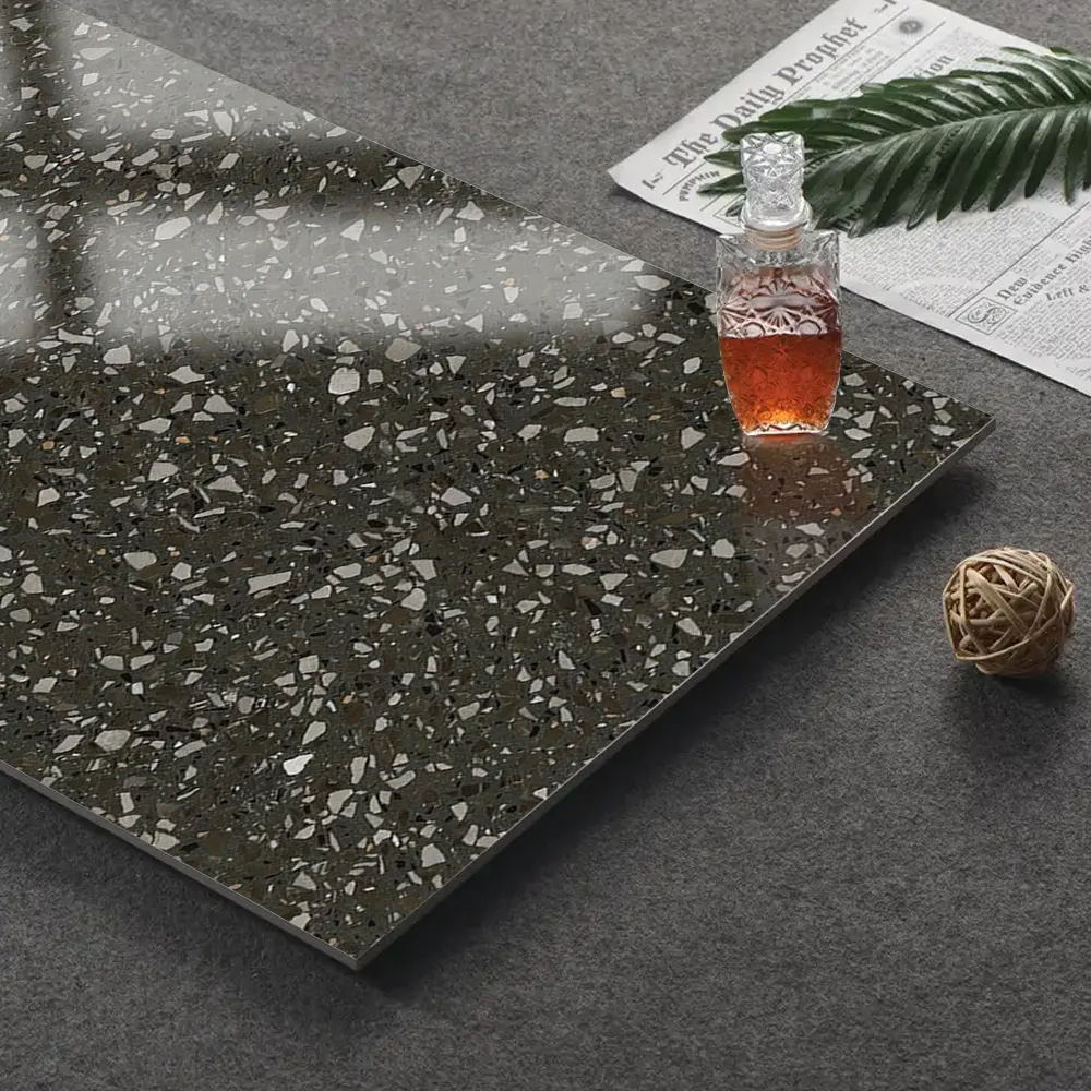 Non-Slip Terrazzo-Look Matte Porcelain Floor Tile 600x1200mm