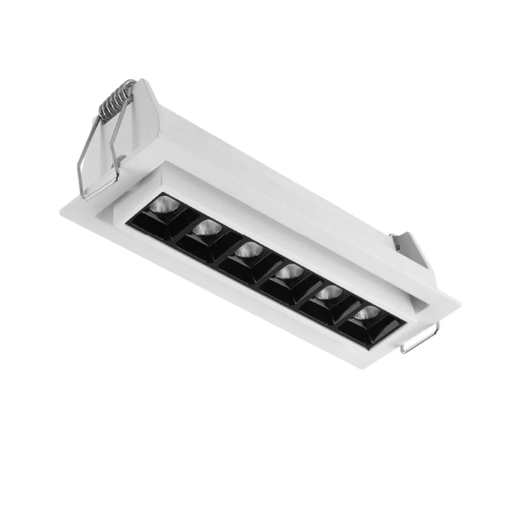 Recessed Square Aluminum LED Grille Spotlight 6-20W