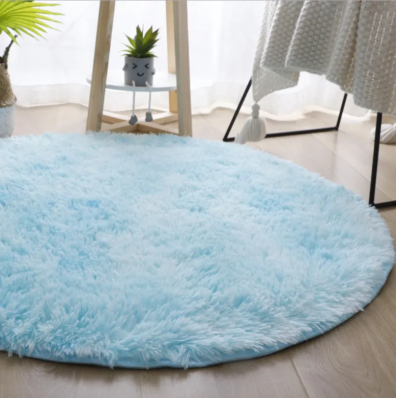 Polyester Area Rug 30-50mm Thick With Latex Backing