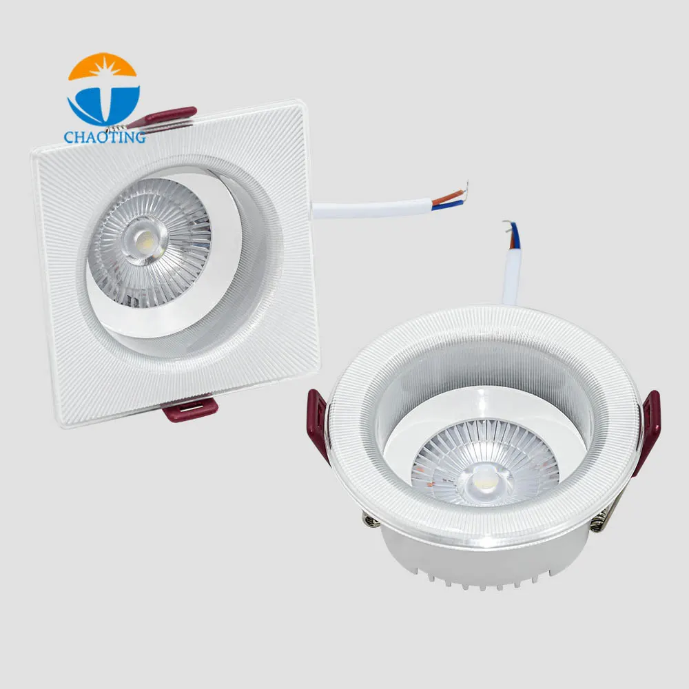 Adjustable Recessed Aluminum COB LED Downlight 3000K/4000K/6000K product sample