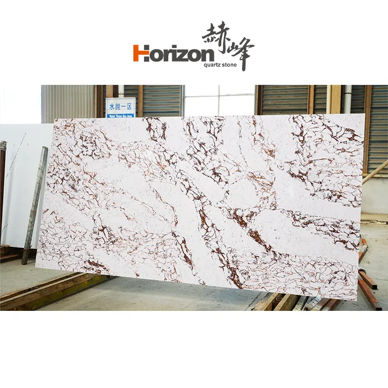 Calacatta White/Gold Engineered Quartz Slab 3200x1600mm
