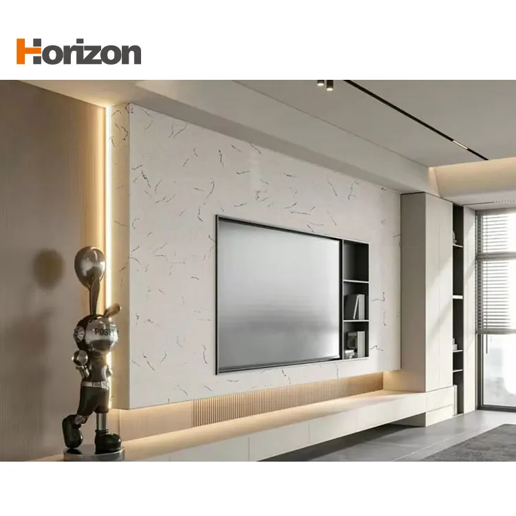 White Engineered Quartz Slab 3200x1600mm