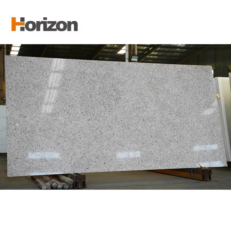 Jade-Look Gray Engineered Quartz Slab 3200x1600mm