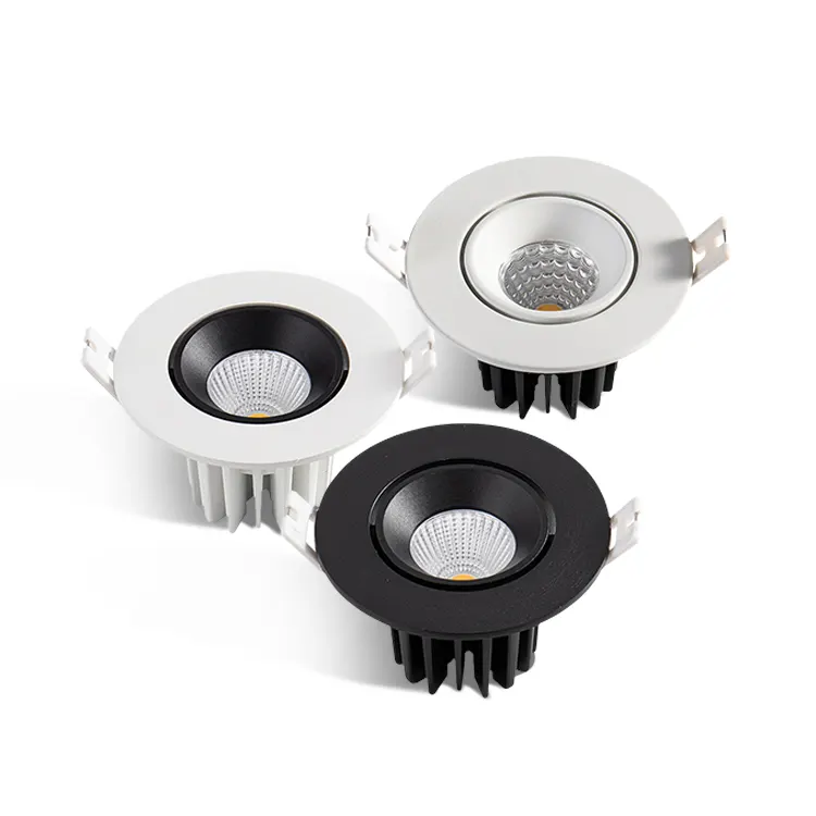Anti-Glare Adjustable Dimmable Recessed LED Downlight 8W IP65
