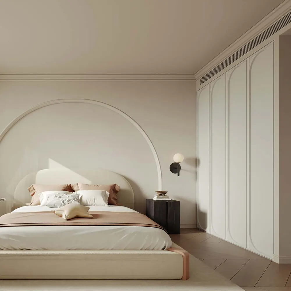 Modern Freestanding Melamine Bedroom Wardrobe
