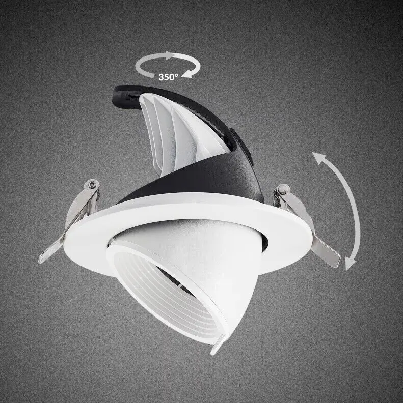 Adjustable Recessed Aluminum LED Downlight 10-40W