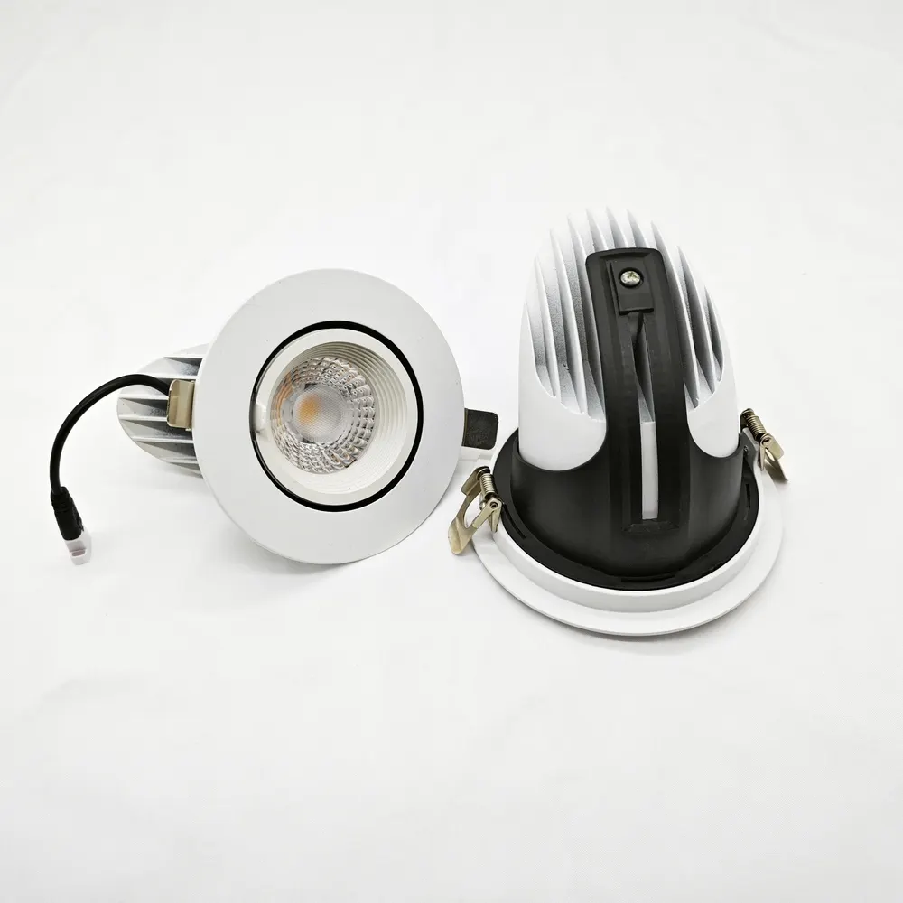 Adjustable Recessed Aluminum LED Downlight 8-40W