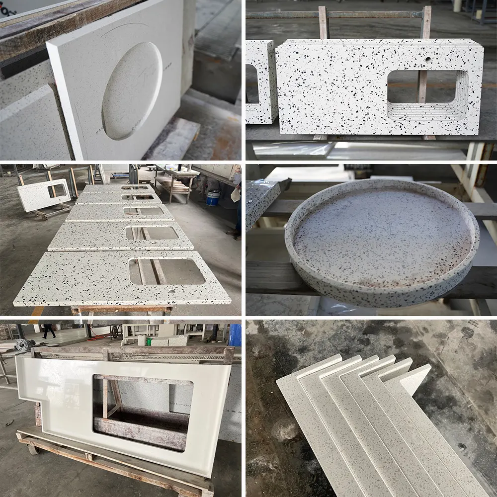 White Engineered Quartz Slab 3200x1600mm