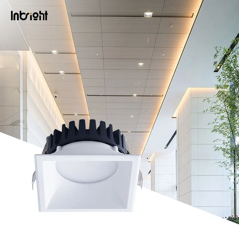 Anti-Glare Dimmable Recessed Square LED Downlight 20-42W