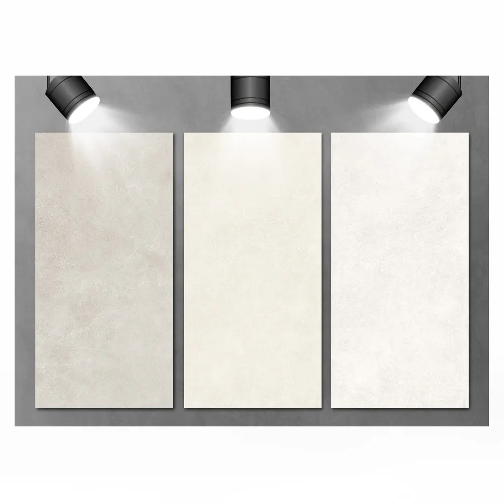 Non-Slip Stone-Look Gray Matte Ceramic Wall And Floor Tile 600x1200mm