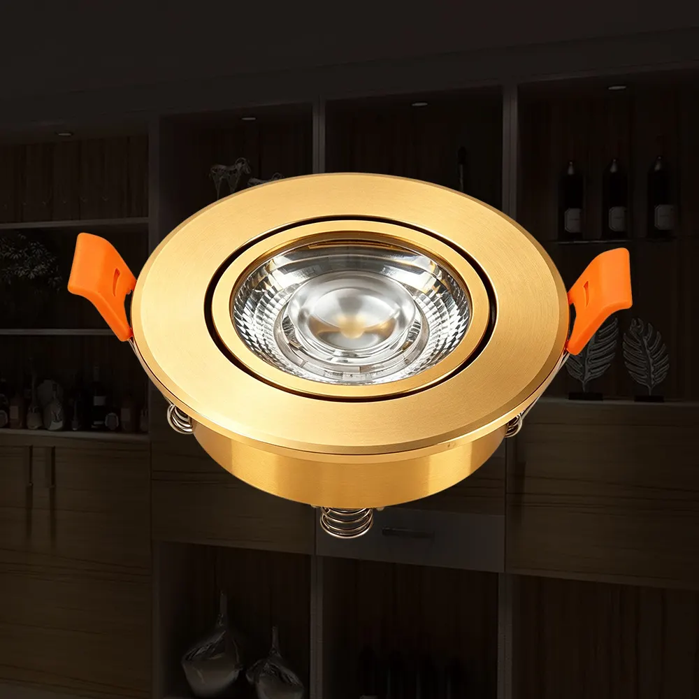 Slim Recessed Aluminum COB LED Downlight 3-10W
