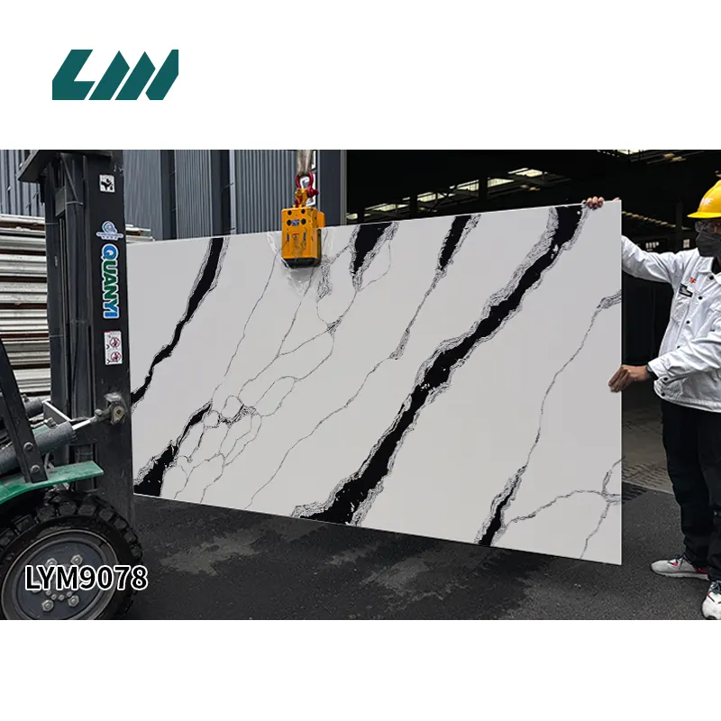 Jade-Look White Engineered Quartz Slab 3200x1600mm