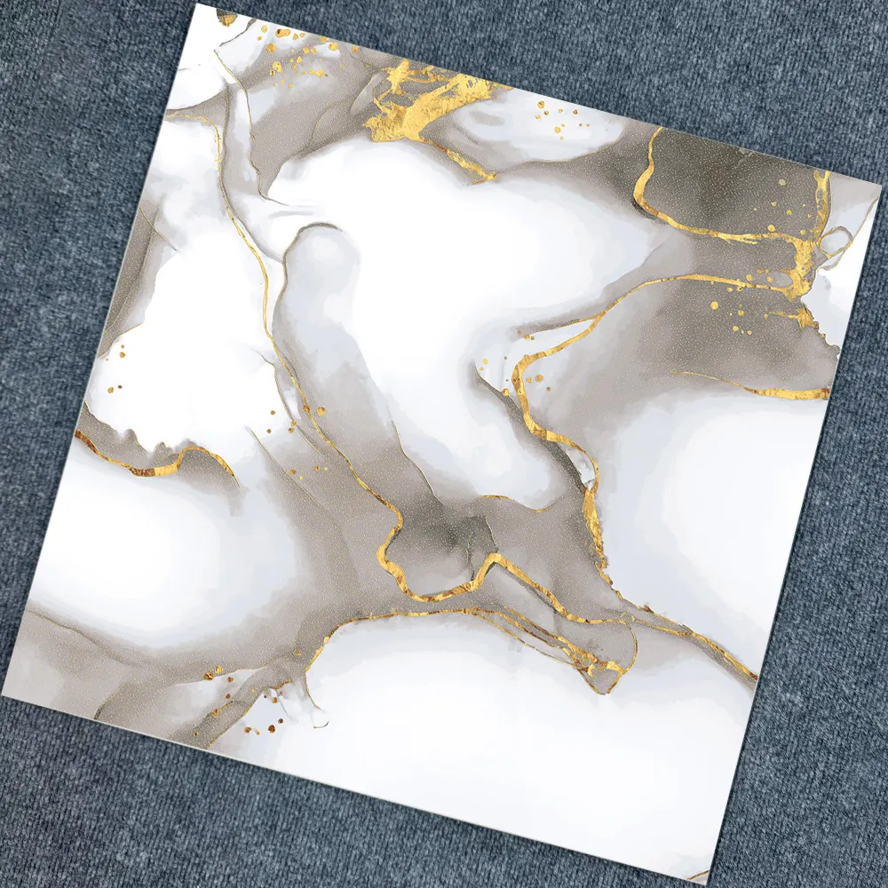 Stone-Look Polished Porcelain Wall And Floor Tile 600x600mm