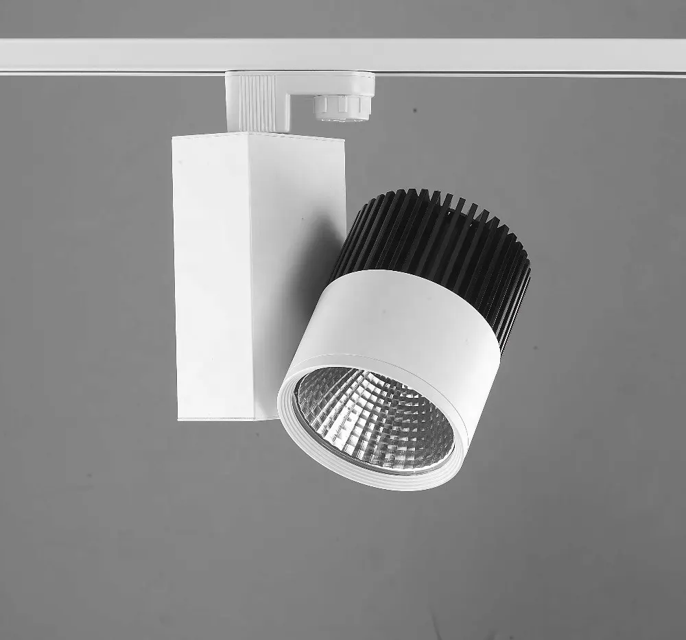 Anti-Glare Aluminum LED Track Spotlight Black/White 10-50W 110V/220V