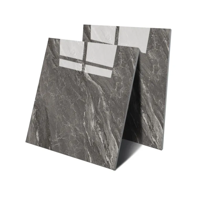 Marble-Look Polished Porcelain Wall And Floor Tile 600x600mm product sample