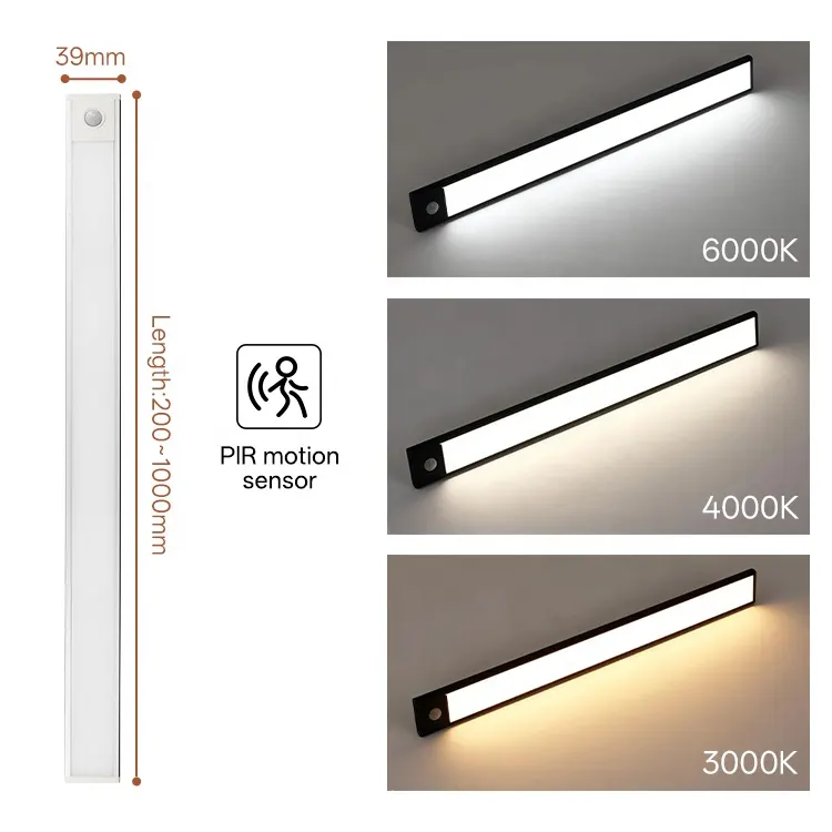 Motion-Sensor Slim Aluminum LED Cabinet Light 0.6-2.5W