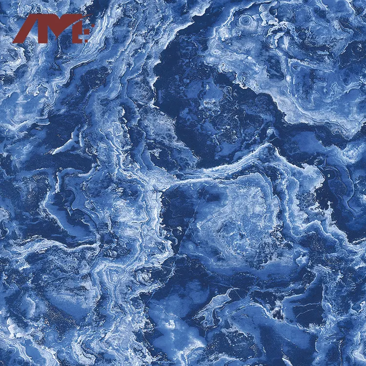 Non-Slip Granite-Look Red Polished Porcelain Floor Tile 800x800mm