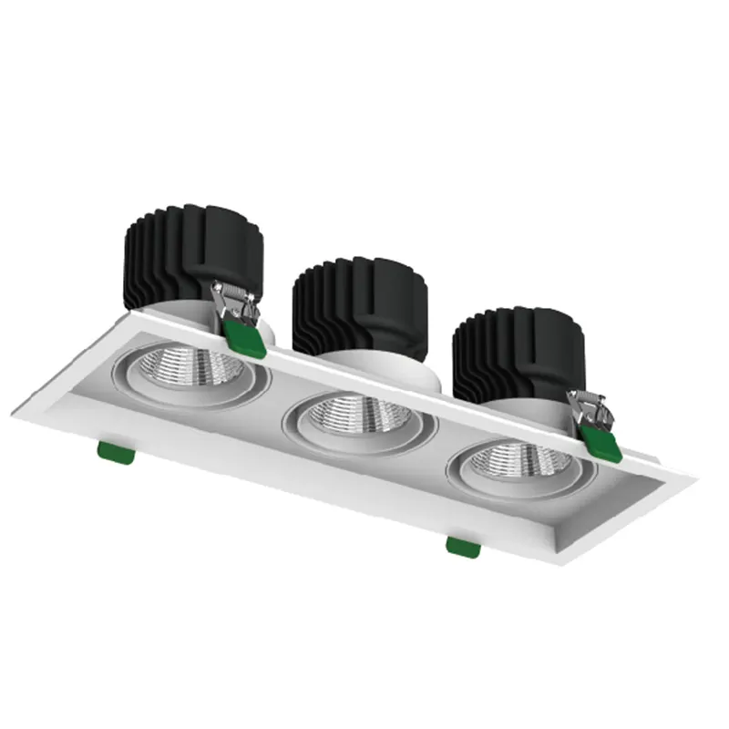 Adjustable Recessed Aluminum LED Grille Spotlight 24-32W