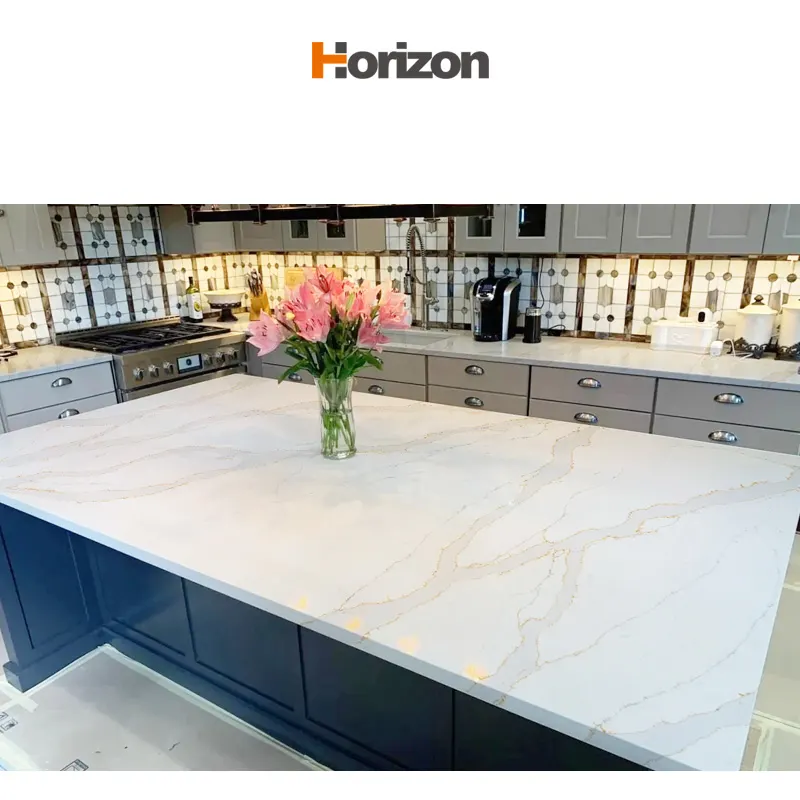 White Engineered Quartz Slab 3200x1600mm product sample