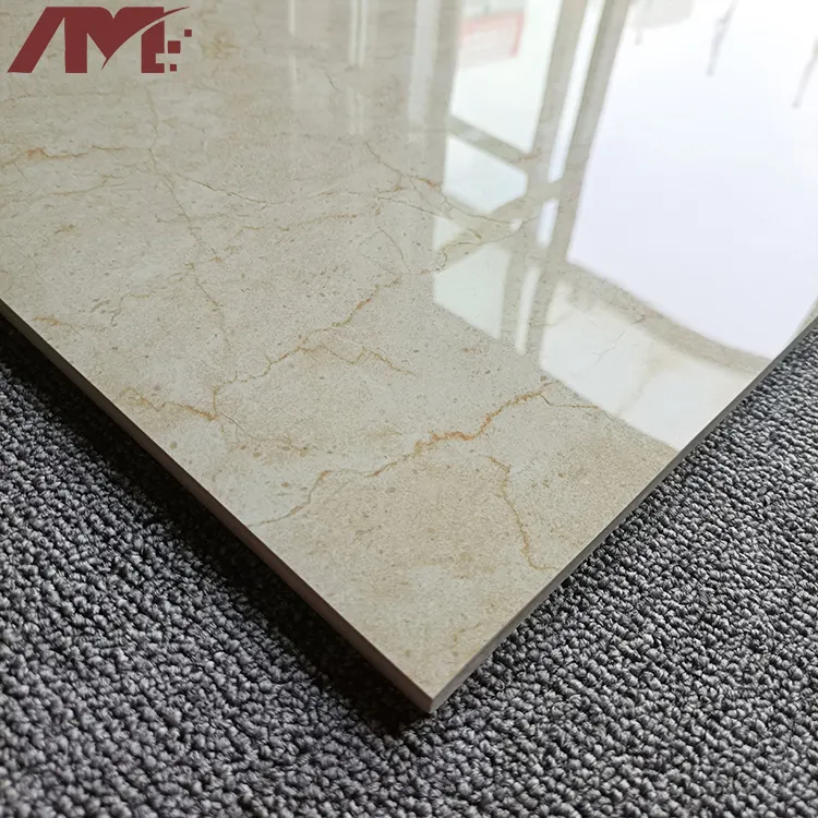 Marble-Look Polished Porcelain Floor Tile 600x600mm/24x24