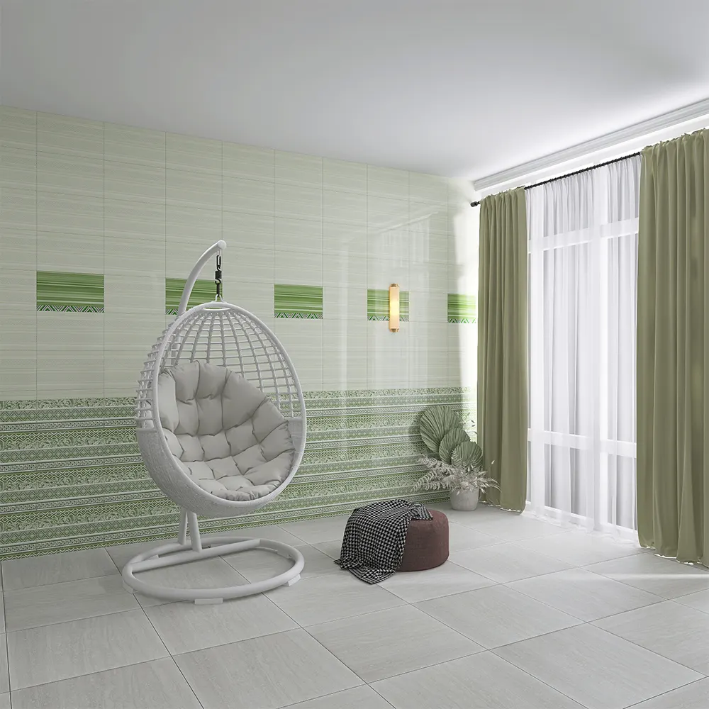Non-Slip Wood-Look Gray Porcelain Wall And Floor Tile 600x600mm