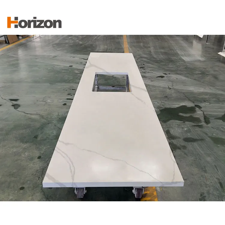 White Engineered Quartz Slab 3200x1600mm