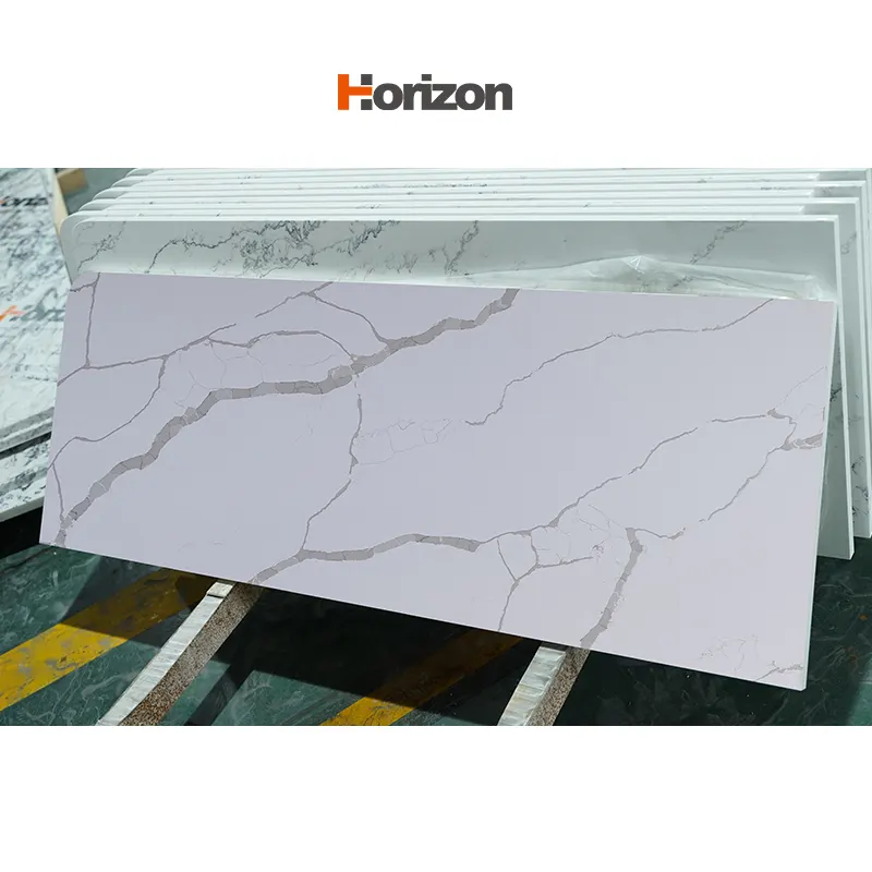 Calacatta White Engineered Quartz Slab 3200x1600mm
