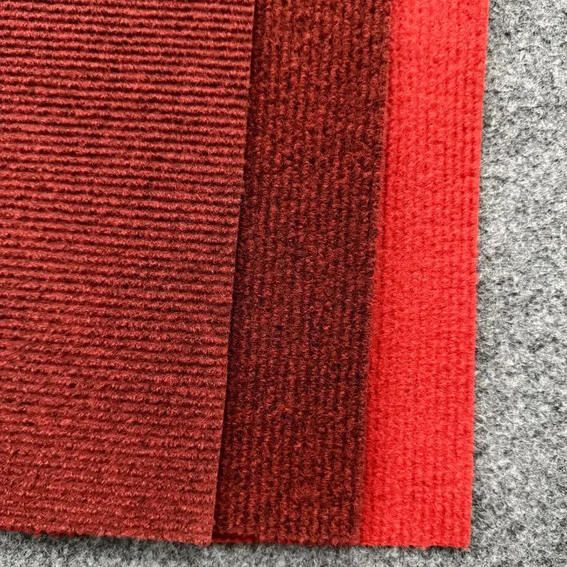 Ribbed Polyester Carpet Roll With Latex Backing