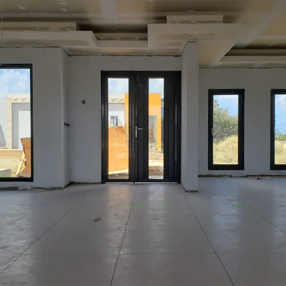 Aluminum Casement Window With Double Tempered Glazing