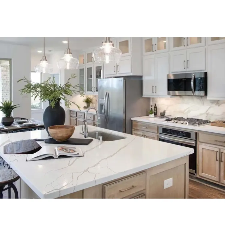 White Engineered Quartz Slab 3200x1600mm