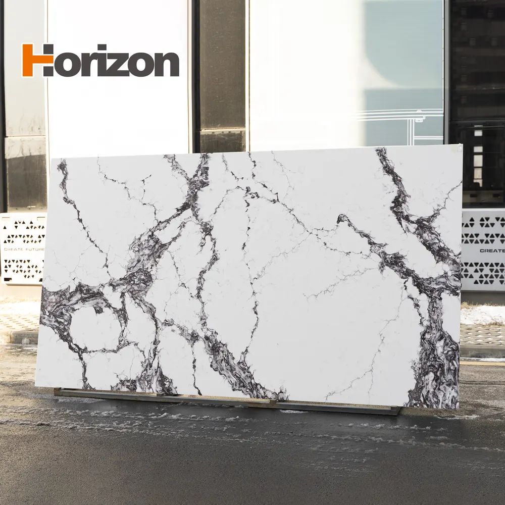 Black Engineered Quartz Slab 3200x1600mm
