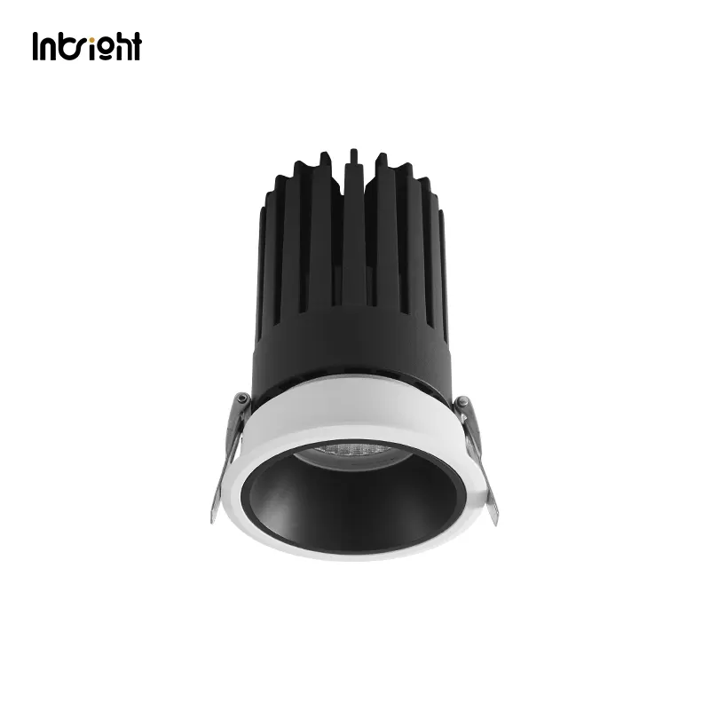 Anti-Glare Dimmable Recessed LED Downlight White/Black 8-25W IP65