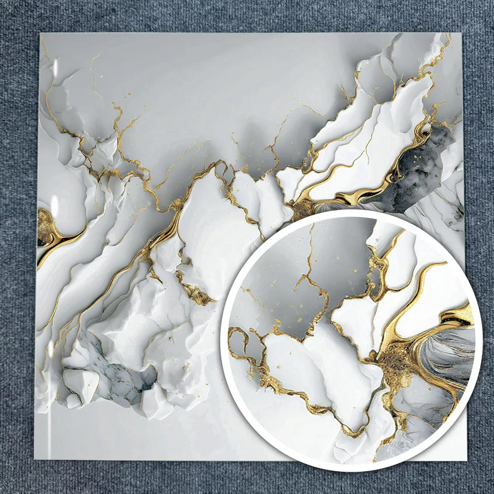 Non-Slip Stone-Look Polished Porcelain Wall And Floor Tile 600x600mm