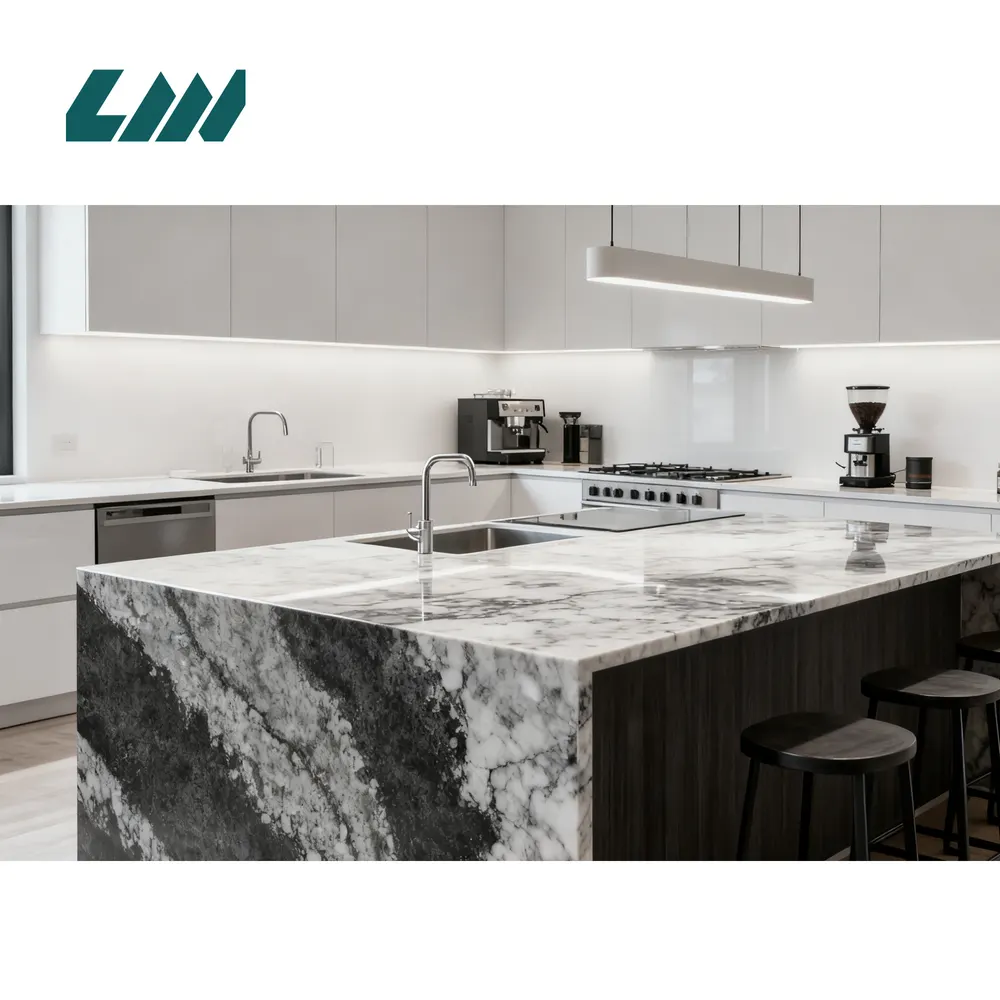 Jade-Look Engineered Quartz Slab 3200x1600mm