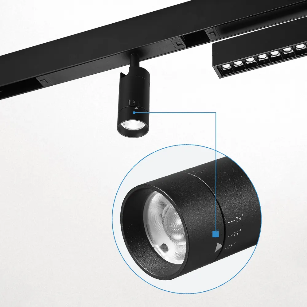 Aluminum Magnetic Lighting Track Rail