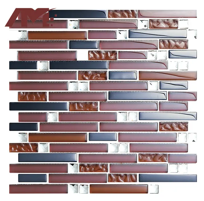 Green Glossy Glass Mosaic Tile 300x300mm