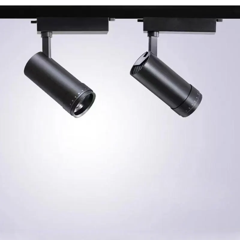 Adjustable Zoomable Aluminum LED Track Spotlight 2700-6500K