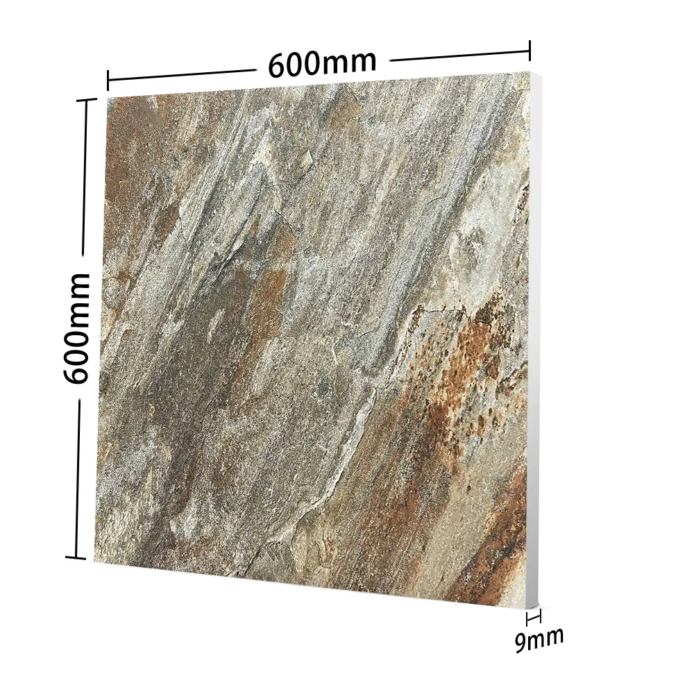 Wood-Look Matte Porcelain Exterior Wall Tile 600x600mm