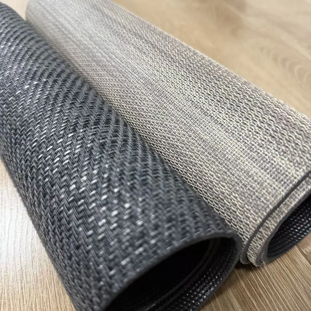 PVC Woven Vinyl Floor Tile 2mm Thick for Interior Use