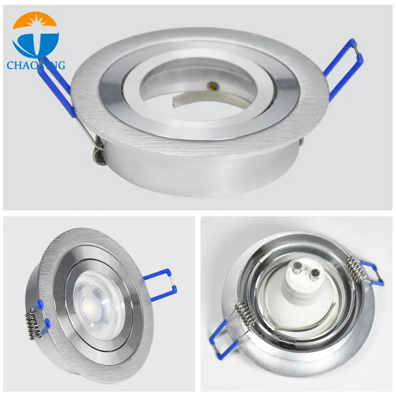 Round/Square Aluminum Downlight Housing For MR16/GU10
