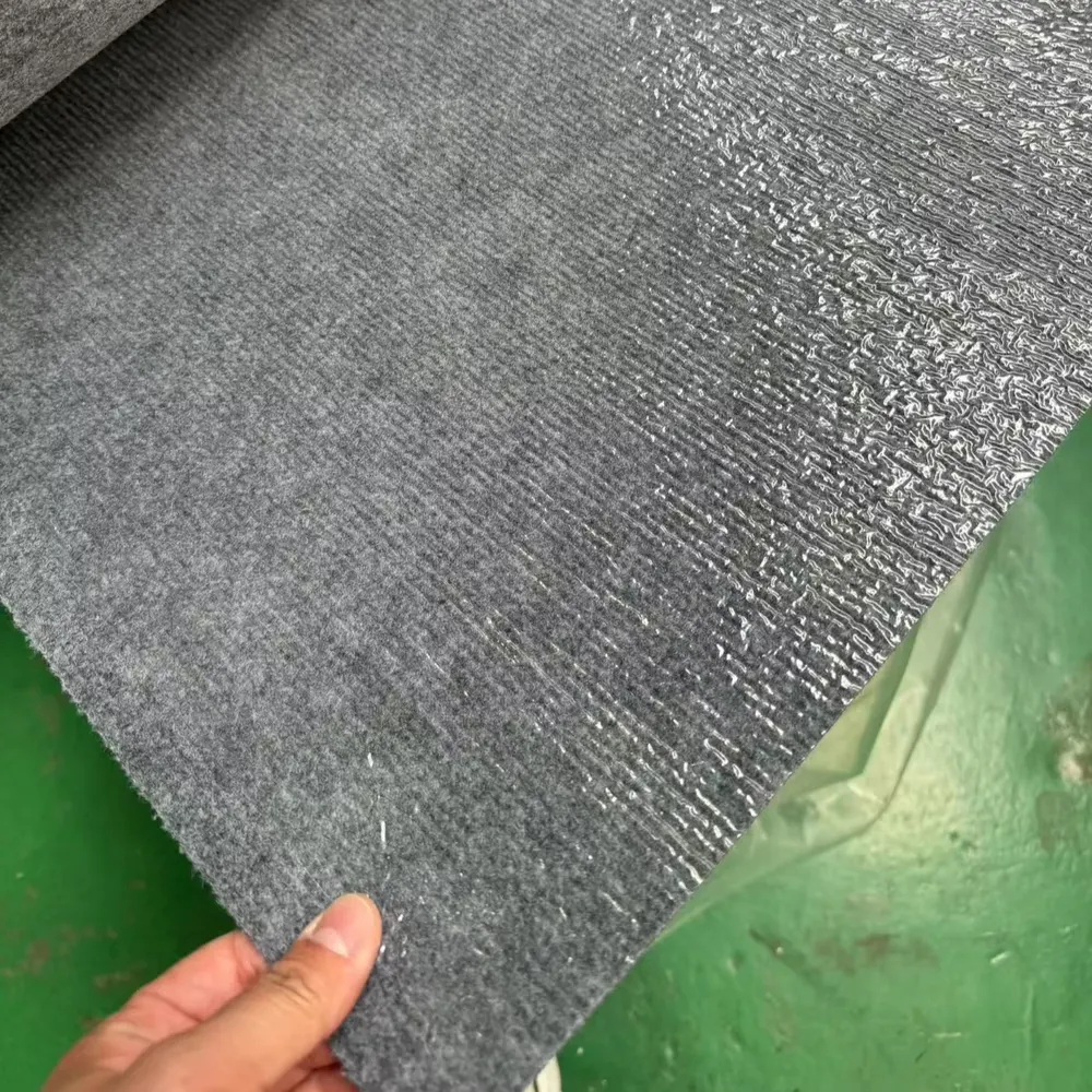 Nonwoven Needle-Punched Ribbed Polyester Carpet Roll 2-6mm Thick