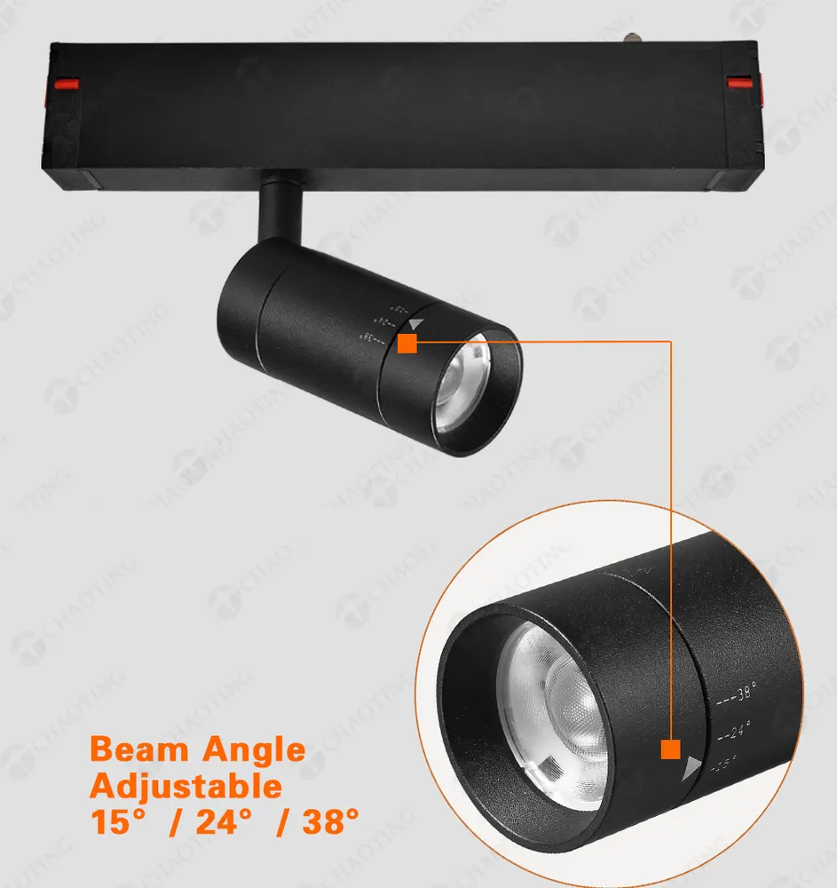 Tuya WiFi Dimmable Magnetic COB LED Track Spotlight 10/20W 48V