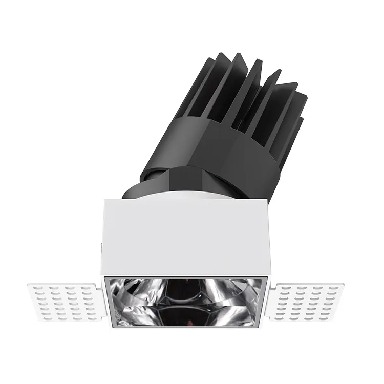 Trimless Dimmable Recessed Square COB LED Downlight 8-25W IP65